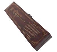 ABOOFAN Boîte à Pinceaux Calligraphie avec Couvercle Coffret Rangement Décoratif Style Chinois Vintage Boîte de Rangement Pratique pour Pinceaux Aquarelle et Calligraphie Élégante