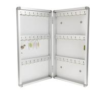 ABOOFAN Boîte de Gestion des Clés, Armoire de Sécurité pour Clés Murale en Alliage D’Aluminium Argentée, 48 Crochets, pour Maisons et Concessions Automobiles