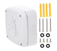 ABOOFAN Boîte de Jonction Étanche pour Caméra de Sécurité Blanche en Alliage D'aluminium et Abs, Installation Murale et Plafond, Support Compact pour Gestion des Câbles