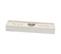 ABOOFAN Boîte de Rangement pour Annonce de Naissance Coffret Bois pour Annonce de Grossesse Boîte à Souvenirs avec Couvercle pour Conserver Test de Grossesse et Petits Objets