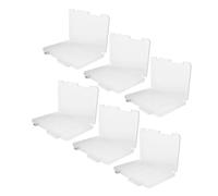 ABOOFAN Boîte de Rangement pour Documents Organiseur Portable 6 Pièces Plastique Transparent Anti-Usure pour Bureau et Voyage Protège- Boîte Classement