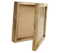 ABOOFAN Boîte Exposition Bois Naturel pour Spécimens et Objets Décoratifs Cadre Transparent Mural DIY Présentoir Polyvalent pour Collections et Artisanat Design pour Maison et Bureau