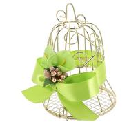 ABOOFAN Boîte Mangeoire Pour Cage à Oiseaux Lanterne Cage à Oiseaux Suspendue Cas De Style De Bonbons Coffret Cadeau Bougeoir Cage à Oiseaux Mariage Fil De Fer Le Fer