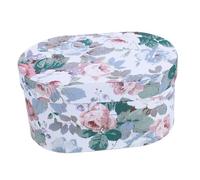 ABOOFAN Boîte Tissu Polyester Blanche à Motifs Boîte Ronde Petite pour Bonbons Rangement Fête et Mariage pour et Souvenirs