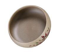ABOOFAN Bol à Thé en Poterie Brute Khaki Finition Soignée Accessoire Créatif pour Cérémonies de Thé et Fêtes pour Tenir les Services
