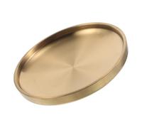 ABOOFAN Bol Décoratif Doré Double Couche 23 CM en Acier Inoxydable Vide-Poches D’Entrée Multifonction pour Clés Bijoux et Bonbons Plateau de Rangement Élégant pour Décoration