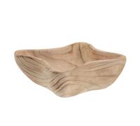 ABOOFAN Bol Rituel en Bois Sculpté à Main, Forme Irrégulière
