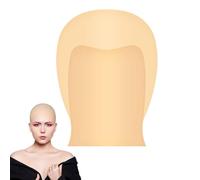 ABOOFAN Bonnet et Maquillage Crâne Chauve Kaki en Latex Chauve Léger et Facile à Porter pour Déguisement Adulte, pour Fête