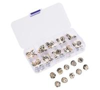 ABOOFAN Boucles de Sécurité pour Col 50 Pièces Broches Anti-Espionnage en Imitation Nacre Boutons-Pression Invisibles pour Vêtements Cols Jupes et Robes Accessoires Discrets pour