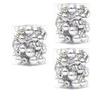 ABOOFAN Boule Suspendue 72 Pcs Miroir Garniture Bleu Guirlande Costume Noël Incassable Boule Noël Ornements Rouge en Plastique Pendentif Lob Arbre Chapeau Haut
