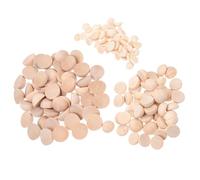 ABOOFAN Boules Demi-Sphériques en Bois Naturel 10Mm 15Mm 20Mm - 150 Pièces pour Projets de Bricolage, Loisirs Créatifs et Création de Bijoux