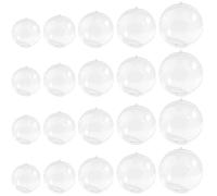 ABOOFAN Boules Transparentes À Suspendre 20 PièCes 3-7cm Ornements De NoëL Et Halloween DéCoration De Sapin avec Haute Transparence