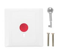 ABOOFAN Bouton-poussoir Rouge Étanche Arrêt Urgence Pb- Interrupteur de Sécurité Mécanique Polyvalent pour Incendie et Prévention Vol Installation Facile pour Assistance Rapide Aux