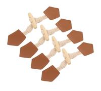 ABOOFAN Boutons à Bascule en Bois et Cuir PU Lot de 8 Paires Boutons de Couture pour Manteaux Cardigans et Pulls Fermetures Décoratives Vintage pour Vêtements