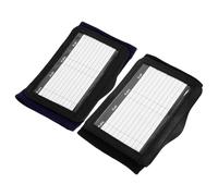 ABOOFAN Bracelet de Football 2 Pièces en Polyester Noir et Bleu Marine, Accessoire D'entraînement Support pour Cartes de Jeu, Équipement Sportif pour Coaching et Match