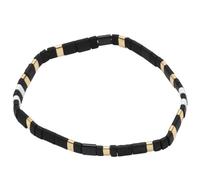 ABOOFAN Bracelet Décoratif Bijou de Poignet Tressé en Pierre Noire, Chaîne de Poignet Chic Présent D’anniversaire pour Hommes Fidélisation des Employés