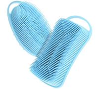 ABOOFAN Brosse Corporelle Silicone 2pcs Design Espace-économie et Douce pour Peau Sensible, Gommage Exfoliant pour Tout le Corps