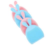 ABOOFAN Brosse Nettoyante Visage et Petit Appareil de Nettoyage Visage Manuel 4pcs en Silicone Exfoliant pour Peau Délicate et Sèche