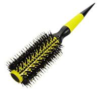 ABOOFAN Brosse Ronde Portable Anti-dérapante pour Cheveux Bouclés Poils Mixtes Nylon Sanglier Brosse de Voyage Moyen Modèle Rangées Lisse et Coiffe sans Effort