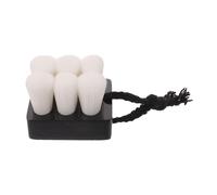 ABOOFAN Brosse Visage Manuelle Portable et Hygiénique Poils Doux en Bois de Hêtre pour Nettoyage Précis Boîte Transparente, pour Usage Professionnel et Voyage