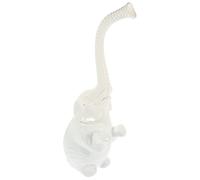 ABOOFAN Brosse WC Éléphant Support Céramique, Poignée Plastique, Nettoyage pour Cuvette, Usage Maison, Hôtel Et Bureau, Ensemble Brosse Salle De Bain Innovante