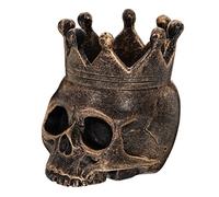 ABOOFAN Brûleur De Cire en Résine en Forme De Tête De Mort Décoration Dhalloween Style Gothique pour Bougie Chauffe-Plat pour Table