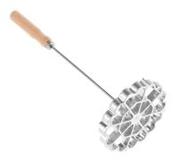 ABOOFAN Bunuelos Moule Manche En Bois Rosette Moule Suédois Rosette Fabricant Aluminium Gaufre Moules Timbale Cookie Bunuelos Outils Pour La Maison Cuisine Ustensiles De Cuisson Gadget