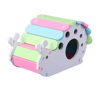 ABOOFAN Cabane à Hamster en PVC Forme Escargot, Abri Sûr et Confortable pour Souris et Petit Hérisson, Maison pour Animaux de Compagnie pour Nid Douillet