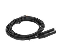 ABOOFAN Câble Audio Numérique Noir 2m Tressé Usb-c vers Xlr Mâle | Liaison Stable, Sortie à Faible Bruit, Plug And Play, pour Tables de Mixage et Microphones Xlr