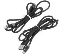 ABOOFAN Câble de Charge Magnétique USB en Nylon Résistant 2 Pcs 1 Mètre Compatible USB Type C pour Rechargement Rapide et Utilisation Quotidienne