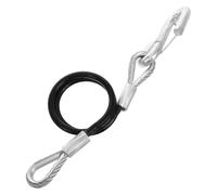 ABOOFAN Câble De Sécurité Remorque en Acier à Ressort 1,6 m 3500 Lbs avec Crochet Chaîne De Sécurité Robuste Usage Dépanneuse Voiture Camion VTT Tracteur