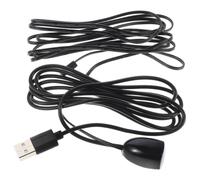 ABOOFAN Câble Extension Récepteur Infrarouge USB 1,5m avec Led, Plastique Noir, Solution Flexible pour Tv et Salon et Chambre