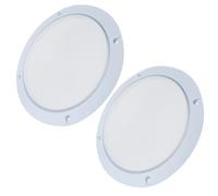 ABOOFAN Cache Haut-Parleur Blanc 2 Pièces en Acier et ABS, Protection Résistante aux Rayures pour Enceintes PC et Scènes Sonores