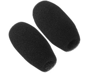 ABOOFAN Cache-microphone en Éponge Noire 2pcs pour Microphones Cravate Bruit et Amélioration Clarté Vocale pour Discours et Enseignement