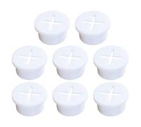 ABOOFAN Cache-Trous de Câble pour Gestion de Fils en Caoutchouc Blanc Lot de 8 Passe-câbles Souples Anti-poussière pour Bureau et Maison