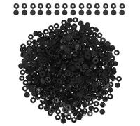 ABOOFAN Cache-vis Décoratif à Charnière en Plastique Noir, Lot de 500 Pièces, Protection et Finition pour Vis Cruciformes, Adapté pour Meubles, Armoires et Usage Domestique