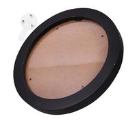 ABOOFAN Cadre Rond à Broder Point de Croix en Noir, Support Mural Décoratif pour Salon, Cadre D'exposition Unique et Créatif