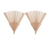 ABOOFAN Cadres Bois Brut pour Éventails Pliants 2 Pièces Matériaux pour Ventilateur Portatif Soi-Même et Amateurs de Bricolage