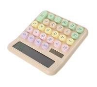 ABOOFAN Calculatrice Mécanique Compacte Couleur Lait Thé Calculatrice Bureau Légère et Portable Outil de Calcul Pratique pour Étudiants et Usage Quotidien