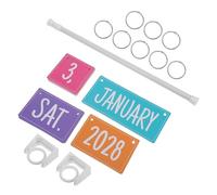 ABOOFAN Calendrier Mural Feuillet avec Support Réglable Cartes de Date pour Décoration de Classe et Maison Calendrier Bulletin Board Anniversaire pour Enseignants