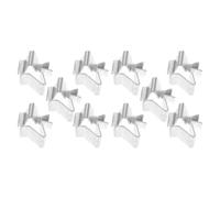 ABOOFAN Capacité de Charge Élevée de Fixation 20 Clips en Fer Argenté pour Étagères et Positionnement Sécurisé, pour Armoires et Solutions de Rangement