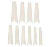 ABOOFAN Capsules D'ongles Faux Extra Longs en Abs Blanc, 500 Pièces, sans Traces ni Décoloration, pour Bal, Rendez-décoration D'ongles Élégante
