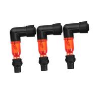 ABOOFAN Capuchons de Bougie Allumage 3pcs pour Motos Tout-usage, Design Facile à Remplacer, Compatible avec 50 à 250, Caoutchouc et Alliage, Usage hors Route