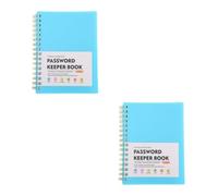 ABOOFAN Carnet Mot de Passe A6 à Spirale avec Onglets Alphabétiques | Pages Multifonctions, Papier Résistant aux Bavures, pour Usage Personnel et Présents, PP et Papier