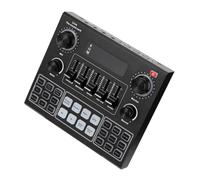 ABOOFAN Carte Son Externe Portable Changeur De Voix USB pour Téléphone Et Ordinateur, 12 Effets Sonores Réglables, Micro Professionnel, Usage Live Streaming Mobile, Couleur Aléatoire