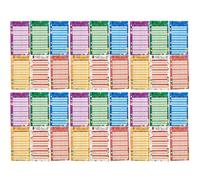 ABOOFAN Cartes de Budget Perforées 36 Feuilles Multicolores 6 Trous, Planificateur Budget Portable pour Bureau et Domicile, Fournitures de Bureau à Domicile, Cartes D'enregistrement