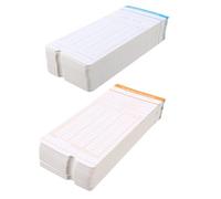 ABOOFAN Cartes de Présence Déplacements Domicile-Travail Cartes de Pointage des Employés 200 Pièces Papier Cartonné Solide pour Enregistrement des Heures d'Arrivée Départ Fournitures