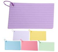 ABOOFAN Cartes de Révision Perforées avec Anneaux Cartes Blanches Épaises Multi-fonctions pour Étude Mémoire Adultes