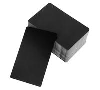 ABOOFAN Cartes de Visite Vierges en Métal Aluminium 86X54X021 MM Mat Noir Lot de 200 Plaques Gravables au Laser pour Sublimation et Estampage Supports Professionnels Solide et