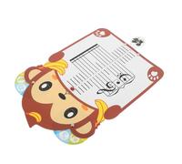 ABOOFAN Cartes Mémoire pour L'éducation Musicale en Papier Forme Singe, Tableau Portable D'entraînement Rythmique pour Garçon et Filles en Classe la Maison